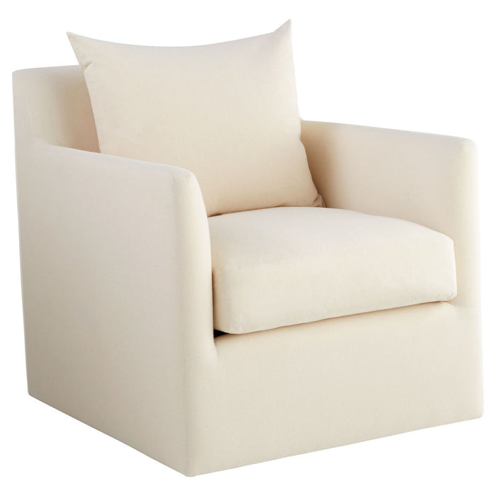 Cyan 11453 Chair, White - Cream