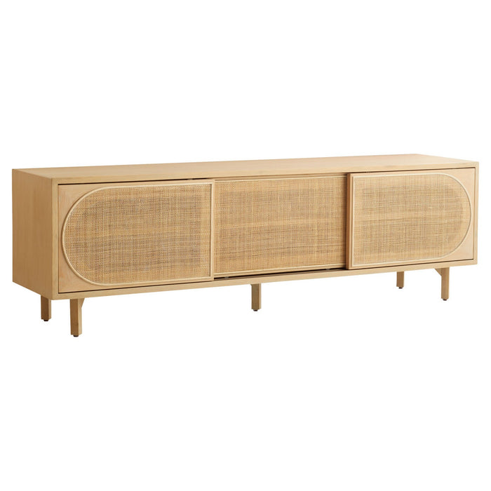Cyan 11495 Media Cabinet, Oak
