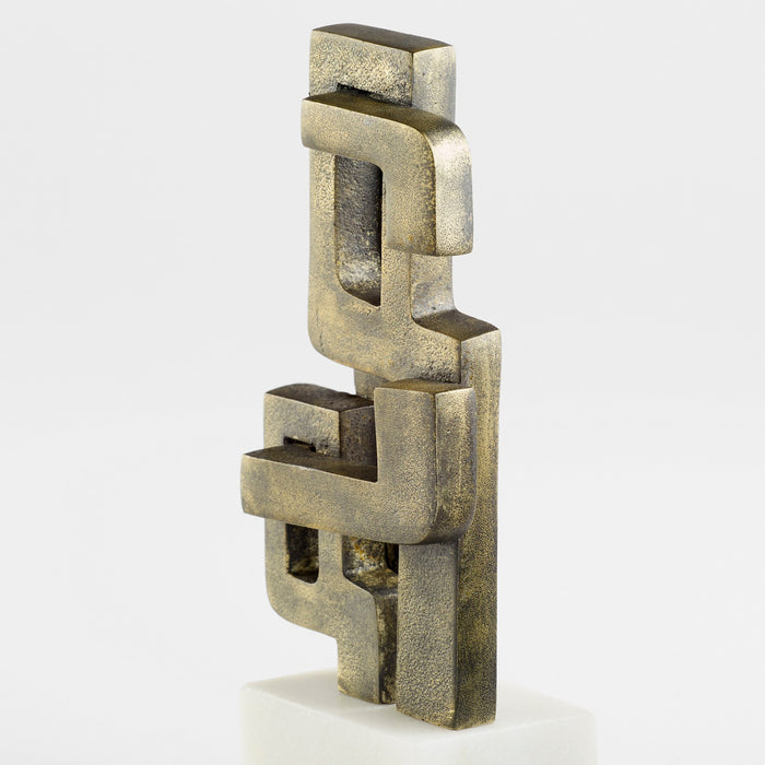 Cyan 11504 Sculpture, Black And White