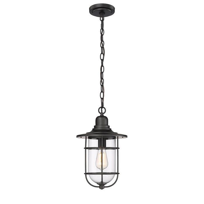 Millennium 2932-PBK One Light Outdoor Hanging Lantern, Powder Coated Black