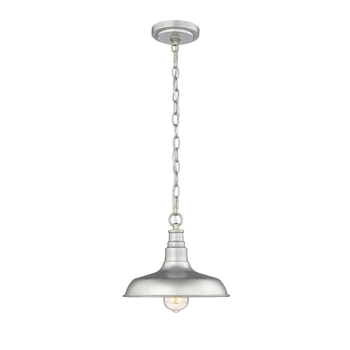 Millennium 2952-GA One Light Outdoor Hanging Lantern, Galvanized
