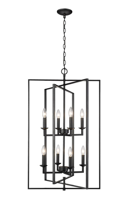 Millennium 3248-MB Eight Light Pendant, Matte Black