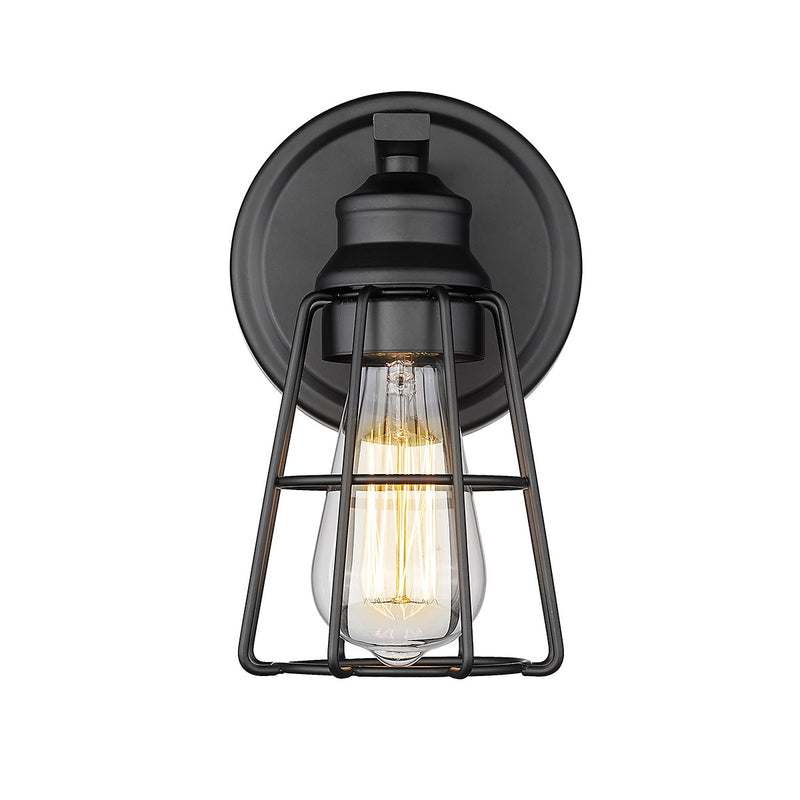 Millennium 3381-MB One Light Wall Sconce, Matte Black