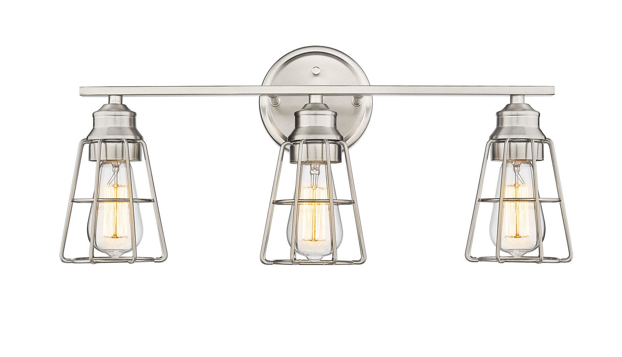 Millennium 3383-BN Three Light Vanity, Brushed Nickel