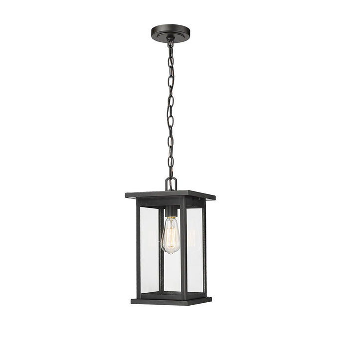 Millennium 4123-PBK One Light Outdoor Hanging Lantern, Powder Coated Black