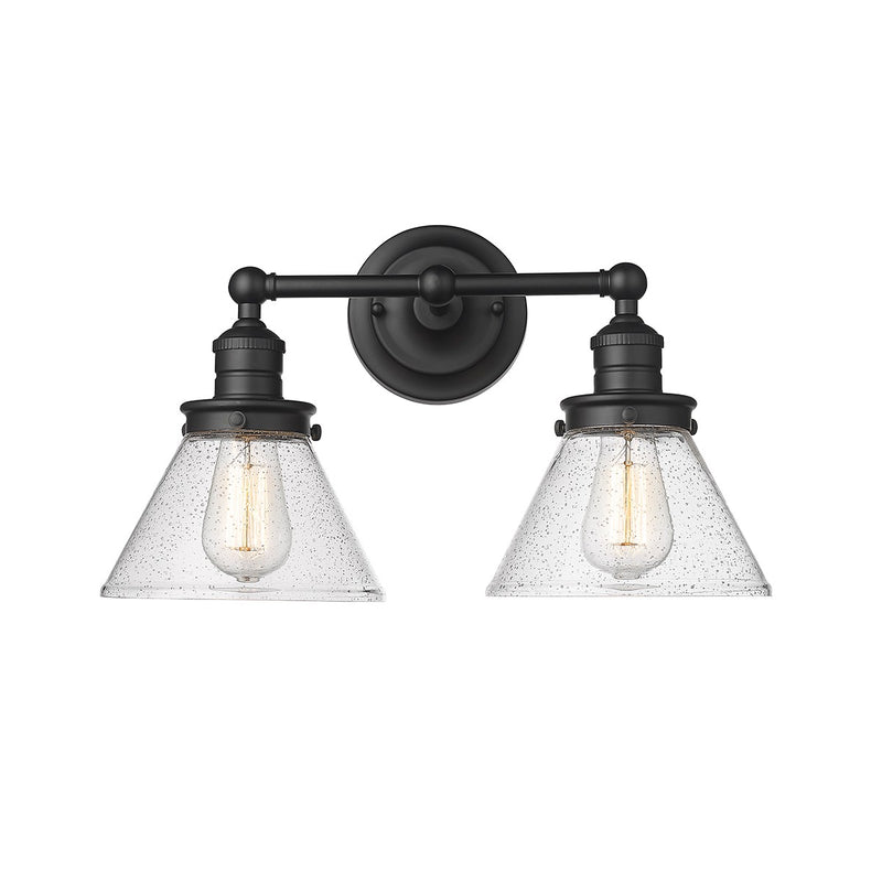 Millennium 4142-MB Two Light Vanity, Matte Black