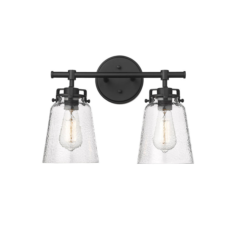 Millennium 4412-MB Two Light Vanity, Matte Black
