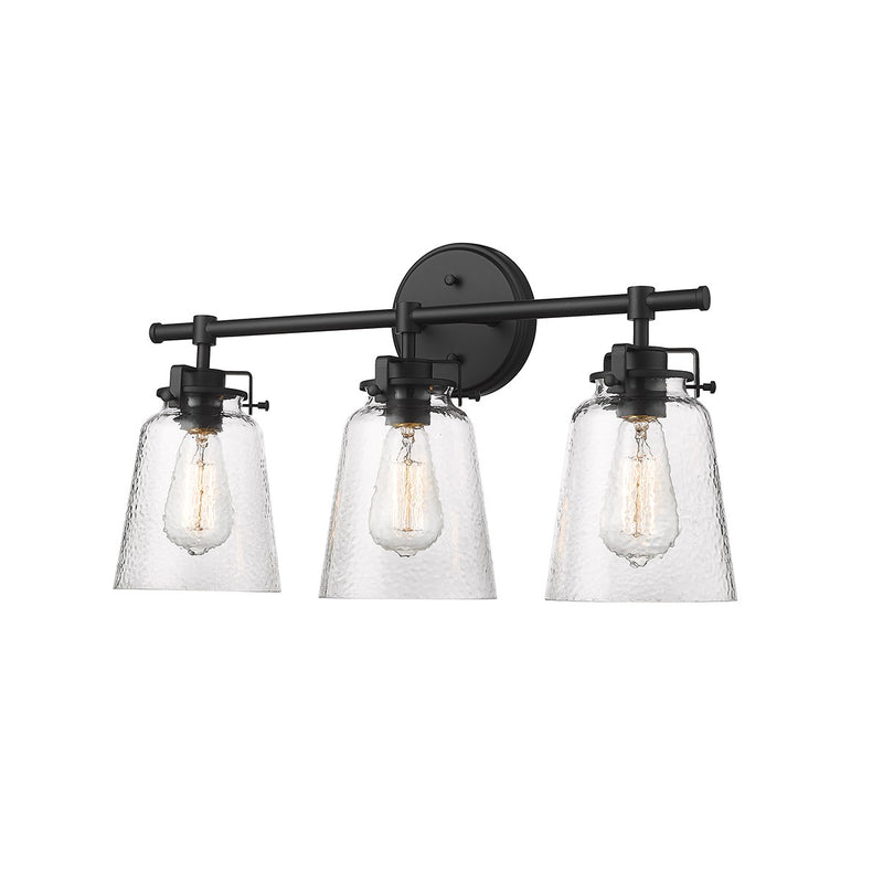 Millennium 4413-MB Three Light Vanity, Matte Black