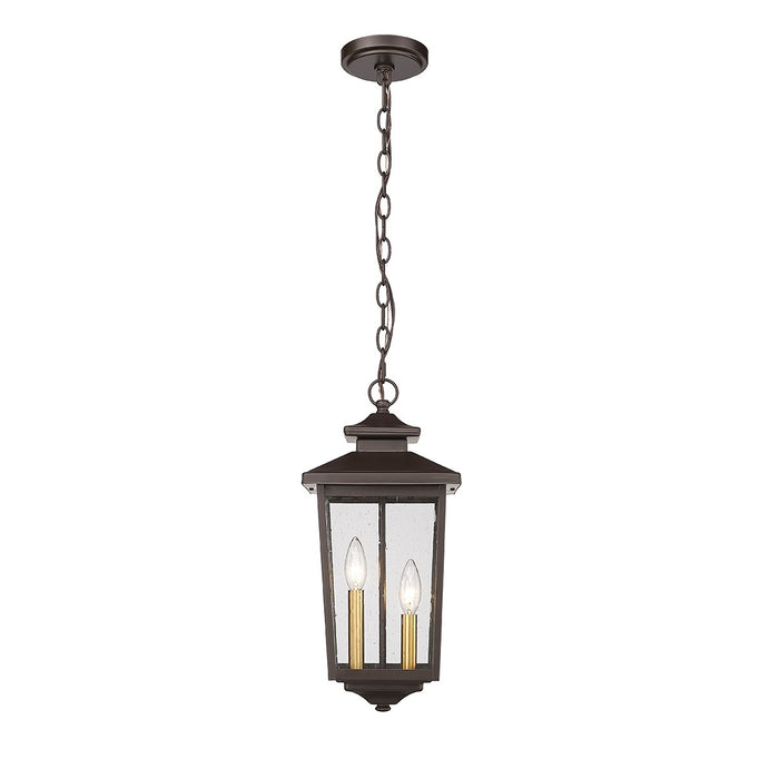 Millennium 4643-PBZ Two Light Outdoor Hanging Lantern, Powder Coated Bronze
