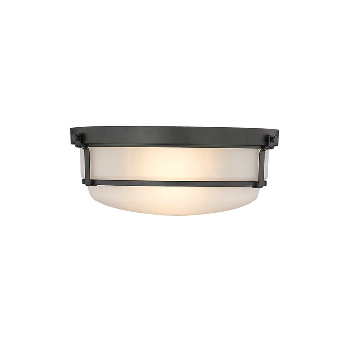 Millennium 4662-MB Two Light Flushmount, Matte Black