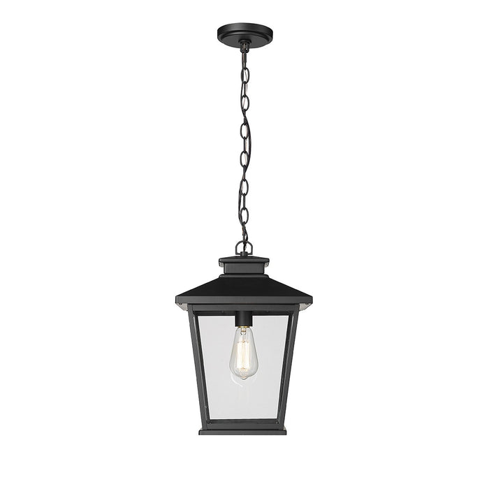 Millennium 4722-PBK One Light Outdoor Hanging Lantern, Powder Coated Black