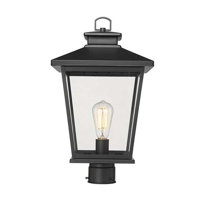 Millennium 4723-PBK One Light Outdoor Post Lantern, Powder Coated Black