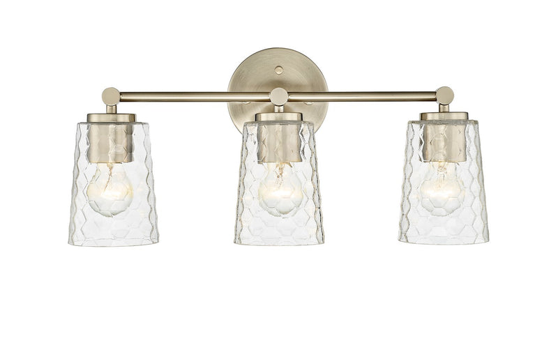 Millennium 9233-MG Three Light Vanity, Modern Gold