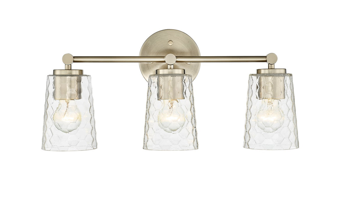 Millennium 9233-MG Three Light Vanity, Modern Gold