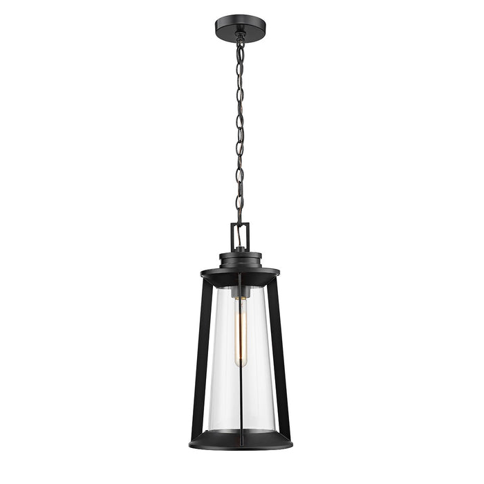 Millennium 8204-PBK One Light Outdoor Hanging Lantern, Powder Coated Black