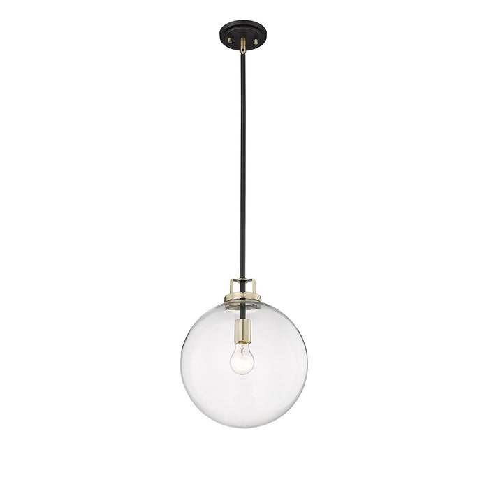 Millennium 9202-MB/MG One Light Pendant, Matte Black Modern Gold