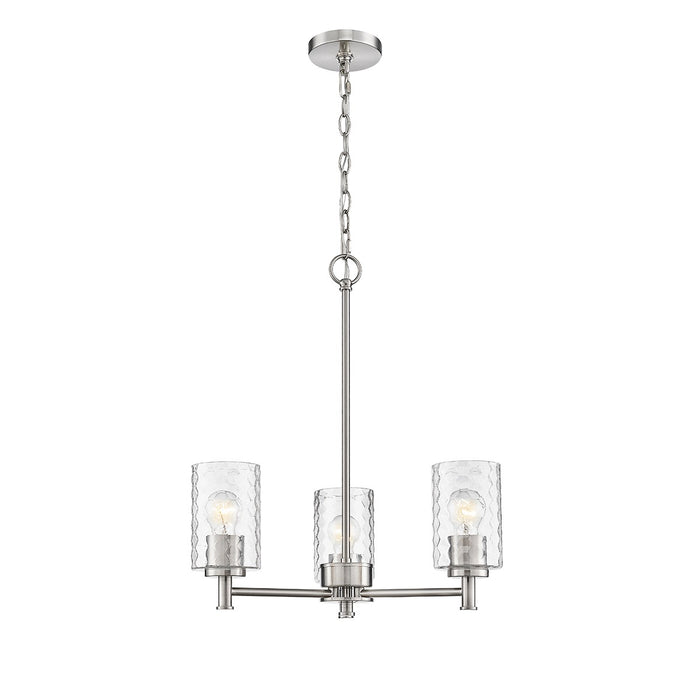 Millennium 9213-BN Three Light Chandelier, Brushed Nickel