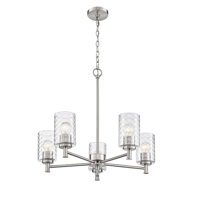 Millennium 9215-BN Five Light Chandelier, Brushed Nickel