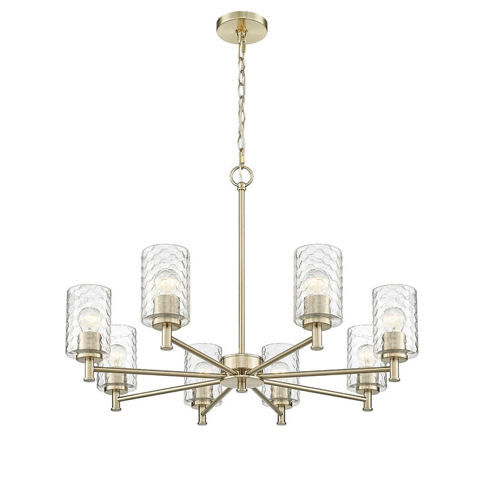 Millennium 9218-MG Eight Light Chandelier, Modern Gold