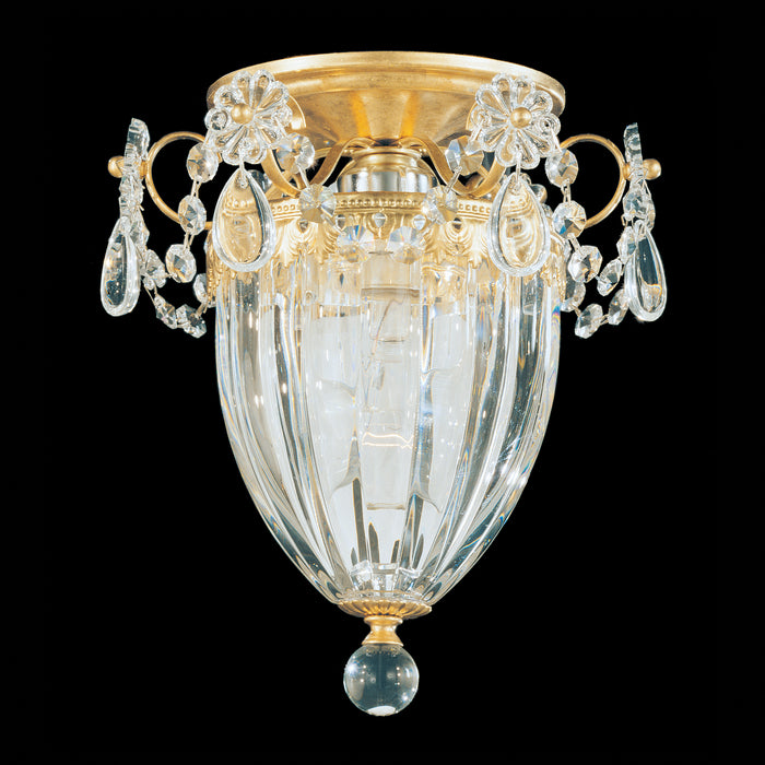 Schonbek 1239-22 One Light Semi-Flush Mount, Heirloom Gold