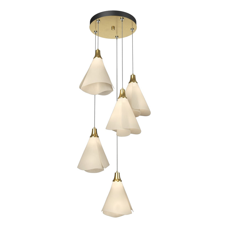 Hubbardton Forge 131122-SKT-STND-86-SH1987 LED Pendant, Modern Brass
