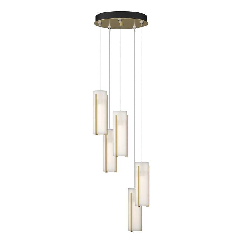 Hubbardton Forge 131124-SKT-STND-86-GG0065 LED Pendant, Modern Brass