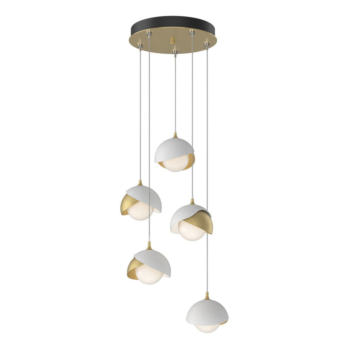 Hubbardton Forge 131125-SKT-STND-86-02-GG0711 LED Pendant, Modern Brass
