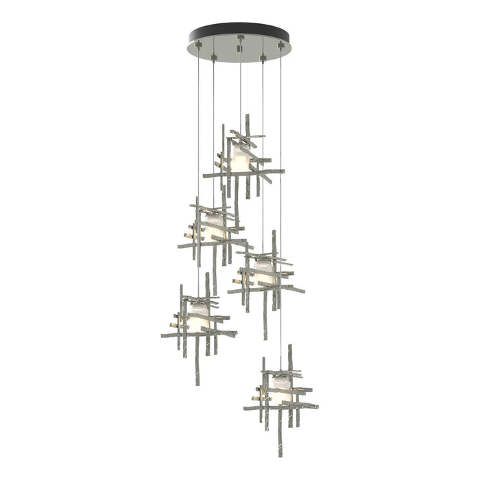 Hubbardton Forge 131128-SKT-STND-85-YC0305 LED Pendant, Sterling