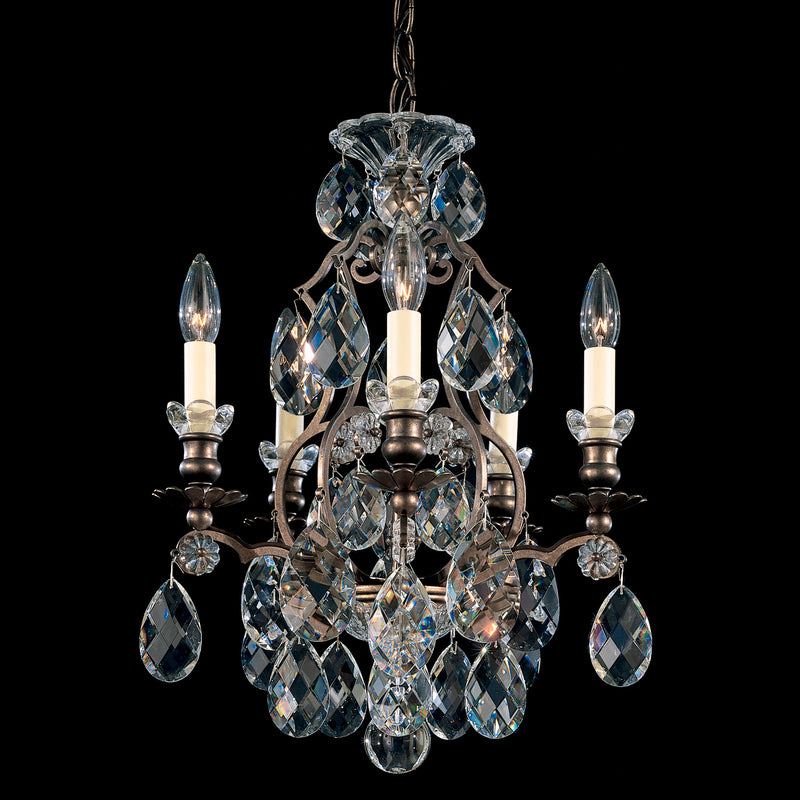 Schonbek 3769-76 Five Light Chandelier, Heirloom Bronze