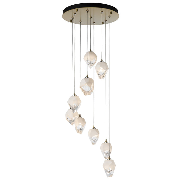 Hubbardton Forge 131140-SKT-LONG-86-WP0754 LED Pendant, Modern Brass