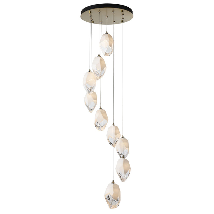 Hubbardton Forge 131141-SKT-LONG-86-WP0755 LED Pendant, Modern Brass