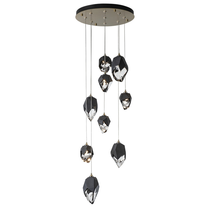 Hubbardton Forge 131142-SKT-LONG-86-BP0756 LED Pendant, Modern Brass