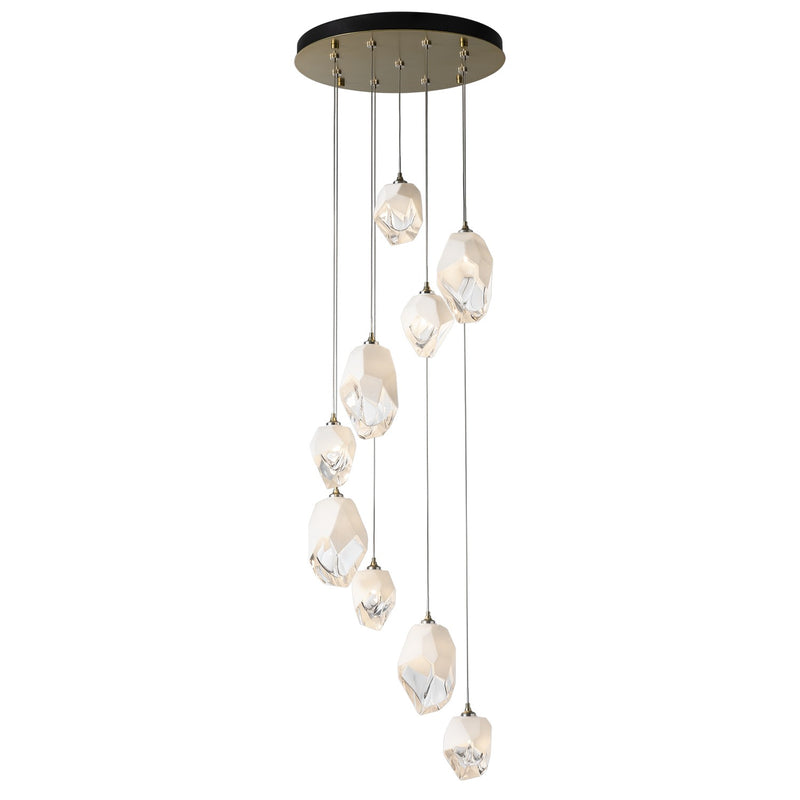 Hubbardton Forge 131142-SKT-LONG-86-WP0756 LED Pendant, Modern Brass