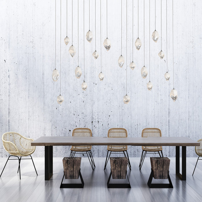 Hubbardton Forge 131145-SKT-LONG-85-WP0756 LED Pendant, Sterling