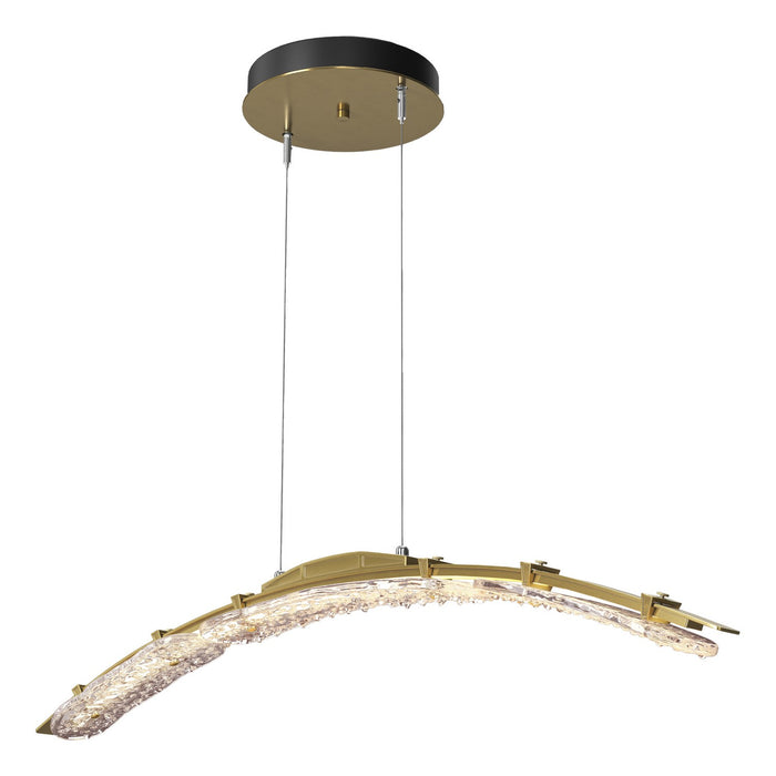 Hubbardton Forge 137586-LED-STND-86-ZM0749 LED Pendant, Modern Brass