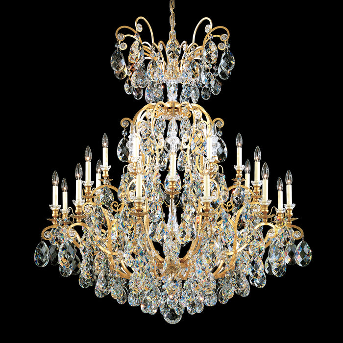 Schonbek 3774-22 25 Light Chandelier, Heirloom Gold