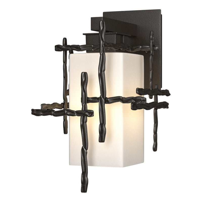 Hubbardton Forge 302580-SKT-14-GG0111 One Light Outdoor Wall Sconce, Coastal Oil Rubbed Bronze