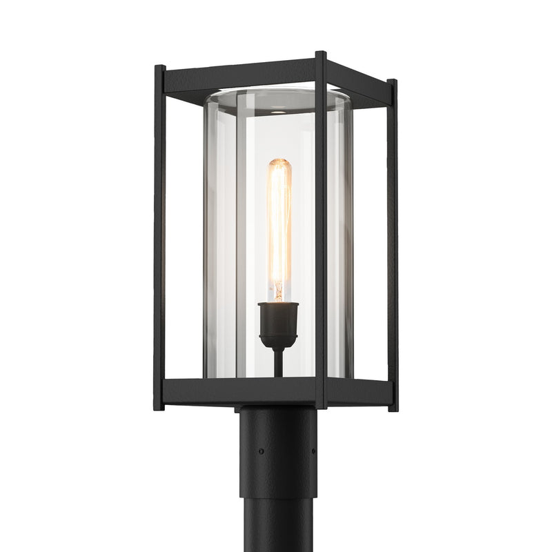 Hubbardton Forge 342021-SKT-80-ZM0732 One Light Outdoor Post Mount, Coastal Black