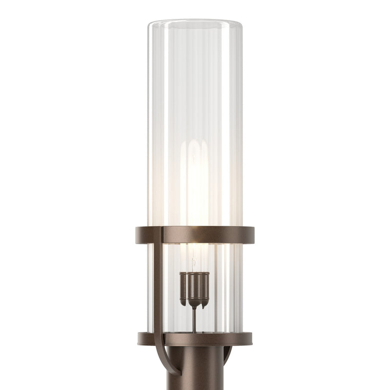 Hubbardton Forge 342025-SKT-75-ZM0745 One Light Outdoor Post Mount, Coastal Bronze