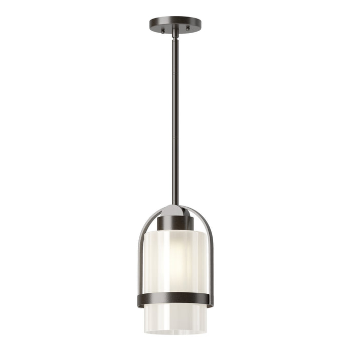 Hubbardton Forge 362555-SKT-MULT-14-FD0744 One Light Outdoor Pendant, Coastal Oil Rubbed Bronze