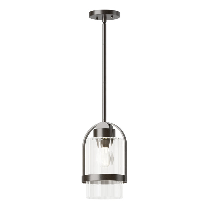 Hubbardton Forge 362555-SKT-MULT-14-ZM0744 One Light Outdoor Pendant, Coastal Oil Rubbed Bronze
