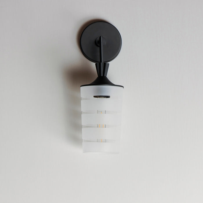 Maxim 12442CLFTBK One Light Outdoor Wall Sconce, Black