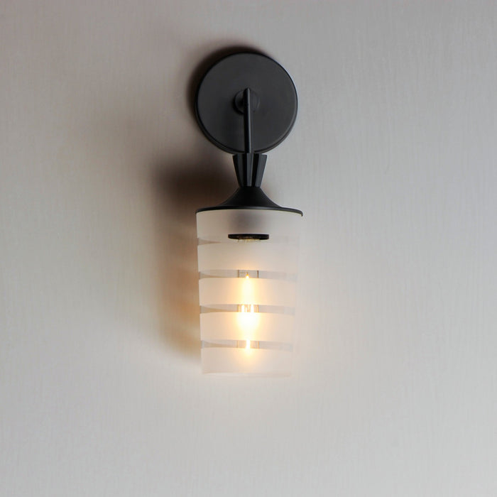 Maxim 12442CLFTBK One Light Outdoor Wall Sconce, Black