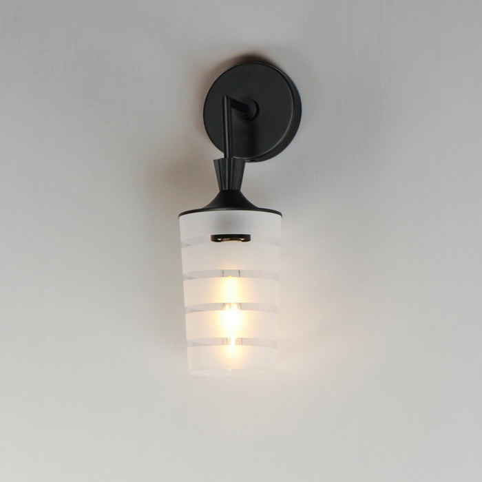 Maxim 12442CLFTBK One Light Outdoor Wall Sconce, Black