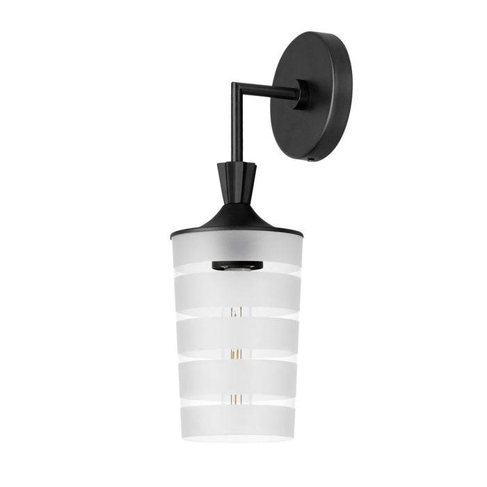 Maxim 12442CLFTBK One Light Outdoor Wall Sconce, Black