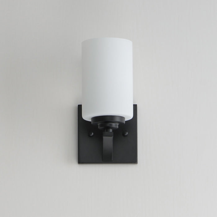 Maxim 20030SWBK One Light Wall Sconce, Black