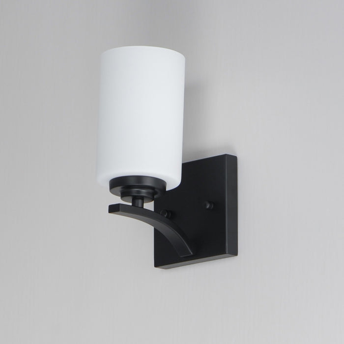 Maxim 20030SWBK One Light Wall Sconce, Black