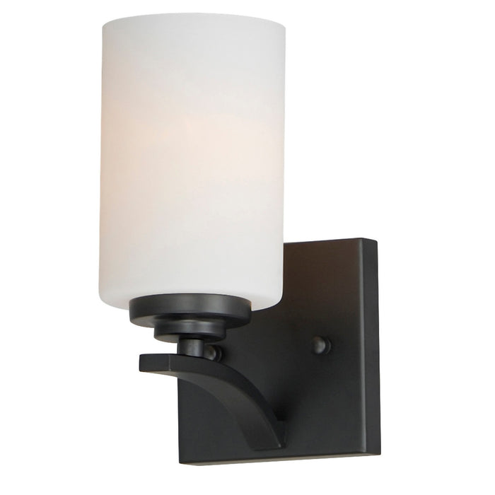 Maxim 20030SWBK One Light Wall Sconce, Black