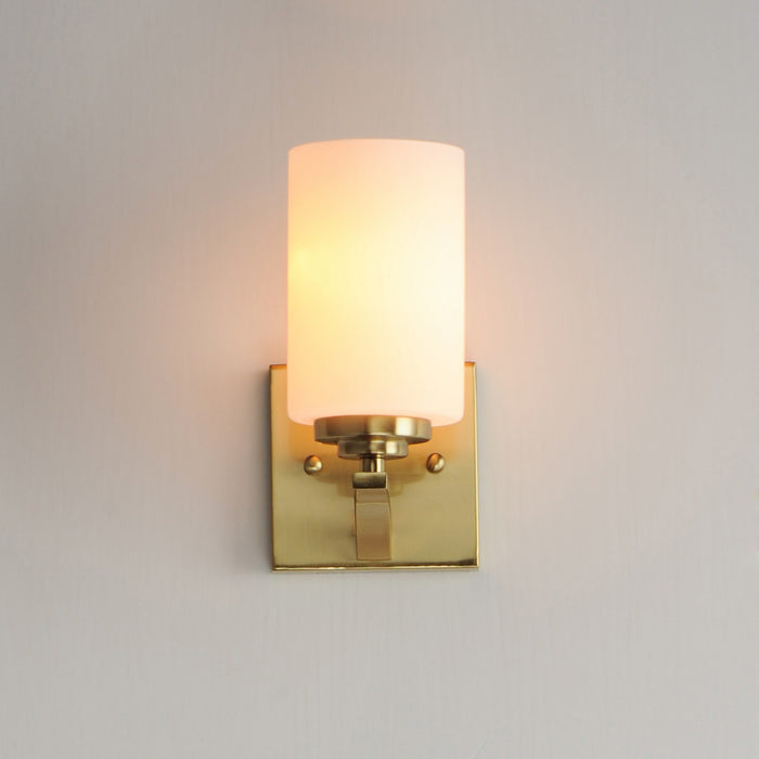 Maxim 20030SWSBR One Light Wall Sconce, Satin Brass