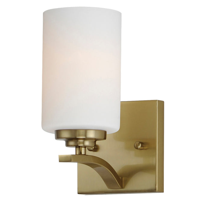 Maxim 20030SWSBR One Light Wall Sconce, Satin Brass